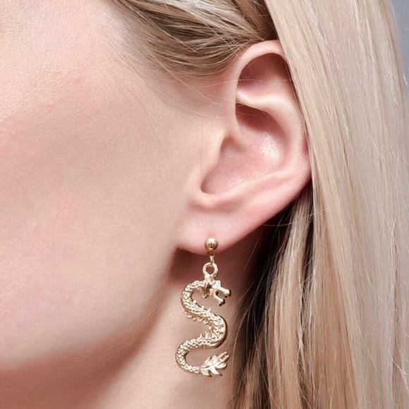 PinkBaeBoutique Jewelry - 3/$30 🐉 Dragon Pendant Earrings